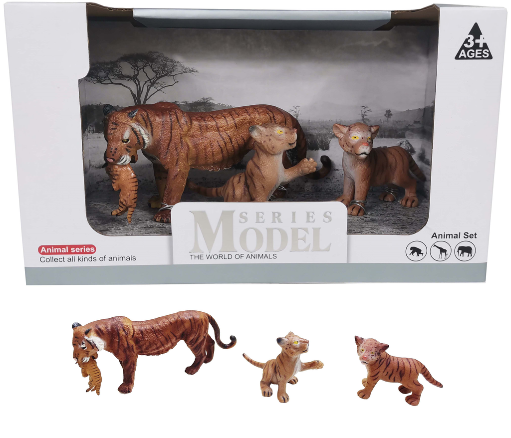 WILD ANIMALS Tijger en baby 3 stuks