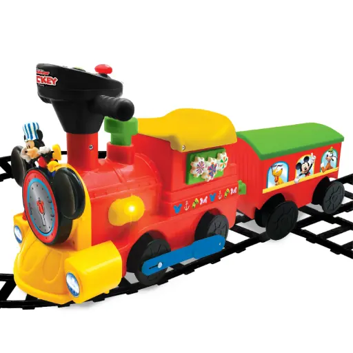 [054080] KIDDIELAND Mickey Trein op batterijen met rails
