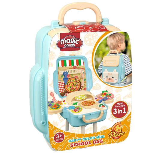 [8613] Modelleerpasta: Rugzak pizza fabriek