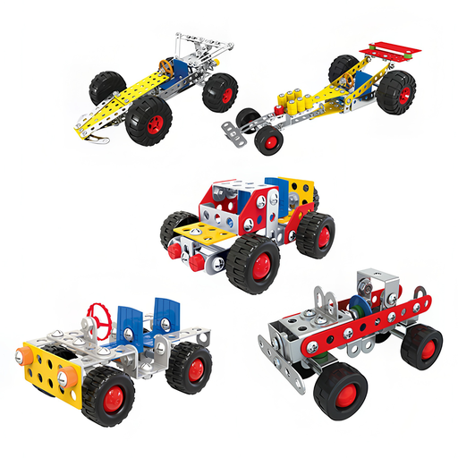 [X638-2] DIY die-cast building blocks, 3D racing model